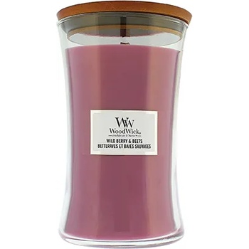 WoodWick Wild Berry & Beets ароматна свещ с дървен фитил 609, 5 гр