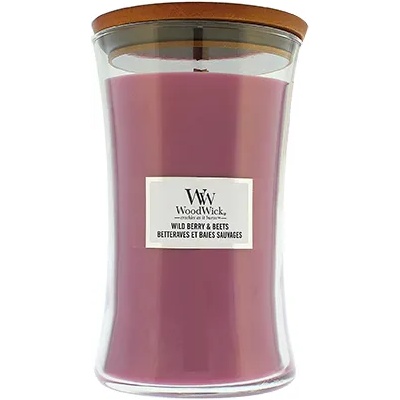 WoodWick Wild Berry & Beets ароматна свещ с дървен фитил 609, 5 гр