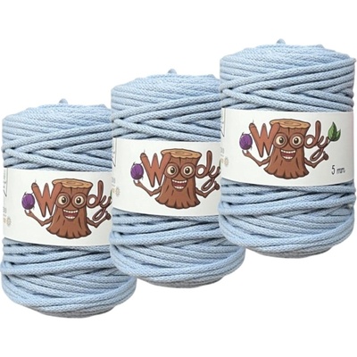 Woody Crafts 3x Woody 5 mm – Nebeská modrá (100m)