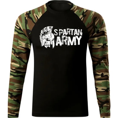 DRAGOWA FIT-T Тениска с дълъг ръкав Ariston, woodland, 160 г/м2 (8386)