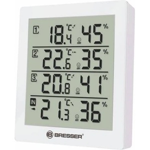 Levenhuk - Метрологична станция - Bresser Temeo Hygro Quadro - Бяла (73258)