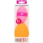 Real Techniques Miracle 2-in-1 Powder Puff + Travel Case гъбичка за фон дьо тен