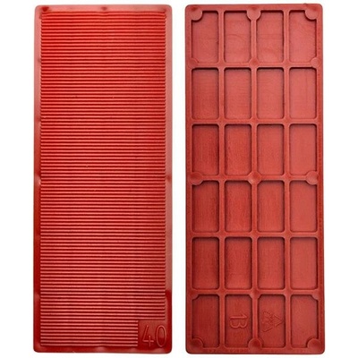 Podložka vymezovací plastová rozměr 41 x 100 mm tloušťka 3 mm, stavební, montážní barva červená – Zbozi.Blesk.cz