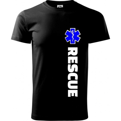 Rescue pro záchranáře Klasické pánské triko černé
