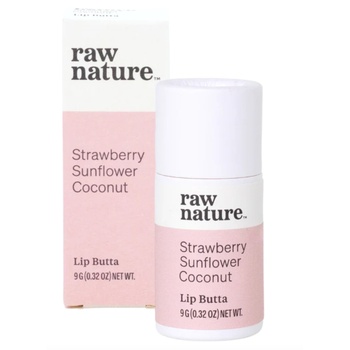 Raw Nature Raw Nature, Natural Lip Balm, Натурален балсам за устни, Ягода, 9 g