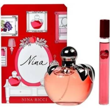 Nina Ricci Nina Подаръчен комплект, Тоалетна вода 50ml + Тоалетна вода roll-on 10ml, Жени