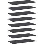 vidaXL Рафтове за етажерка, 8 бр, сиви, 80x40x1, 5 см, ПДЧ (805335)