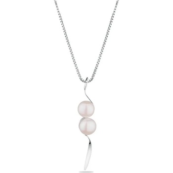 Image 1 of Swan Сребърно колие със сладководна бяла перла GP013W Swan