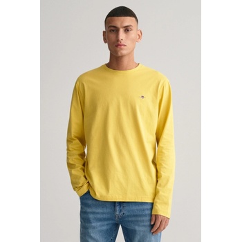 Gant tričko Reg Shield LS žlté