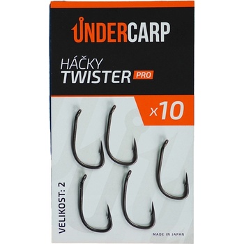 UnderCarp Háčky Twister PRO 10 ks Vel.2