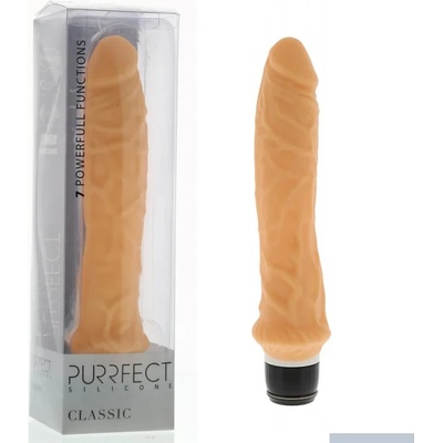 Вибратор със седем мощни режима, 21, 5см. - Purrfect Silicone Classic (SEVCR01593)