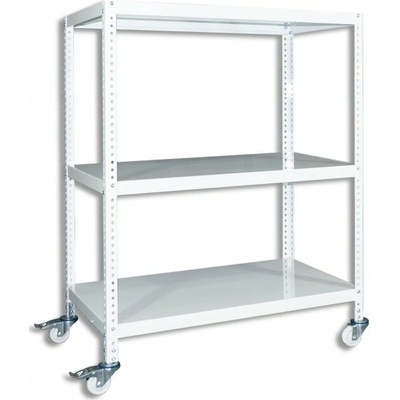 Biedrax Regál 75 x 100 x 110 cm 3 police biely