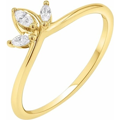 Eppi Vykrojený prsten s marquise lab grown diamanty Riori R47665