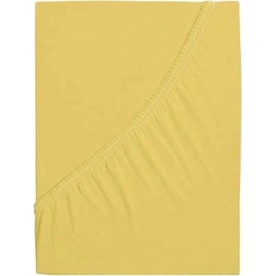 Vesna Prostěradlo MAKO bavlna JERSEY světle žluté 180x200