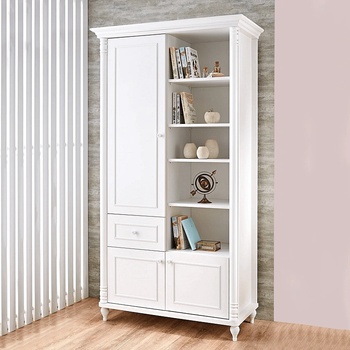 Carmen Детска етажерка за книги nil - бяла (3575166)