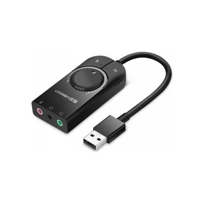 UGREEN External USB audio card UGREEN 15cm (black)