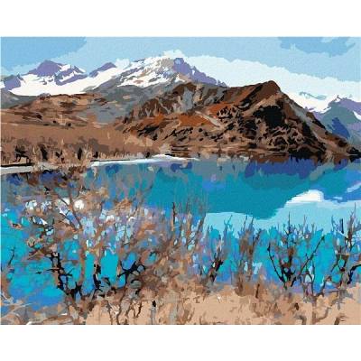zuty Malování Podle Čísel Jezero Iskanderkul 40 x 50 Cm Plátno Rám