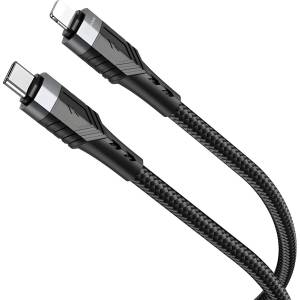 BOROFONE Кабел Borofone USB-C - Lightning - 1.2m - Черен KP23475