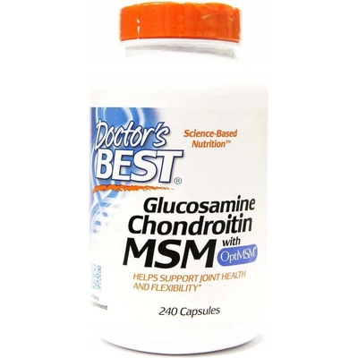 Doctor's Best Glucosamine Chondroitin MSM glukosamín + chondroitín + MSM 240 kapsúl