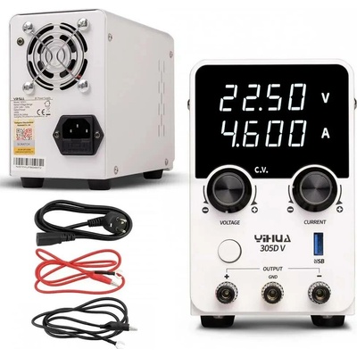 Laboratorní zdroj YIHUA 305D-V, 30V/5A+USB 20W QC3.0, spínaný – Hledejceny.cz