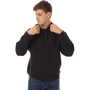 Giorgio Armani Суичър Emporio Armani Allover Lettering Hoodie - Black