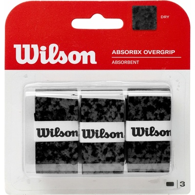 Wilson AbsorbX Overgrip 3 ks Black – Hledejceny.cz