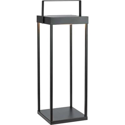Markslöjd Черен екстериорен LED фенер със соларен панел с USB (височина 53 cm) Pure - Markslöjd (108881)