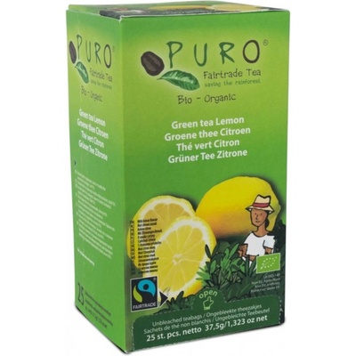 Puro Zelený čaj citronový Fairtrade Bio 25 x 1,5 g