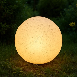 LAMKUR Външно декоративно осветително тяло LUMISTONE 1xE27/15W/230V IP65 Ø 28 см (LA57040)