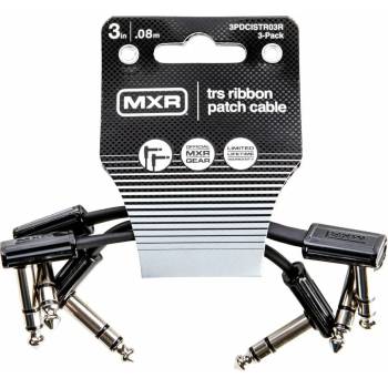 Dunlop MXR DCISTR03R Ribbon TRS Cable 3 Pack 8 cm Ъглов - Ъглов Пач кабел (DCISTR03R)