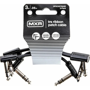 Dunlop MXR DCISTR03R Ribbon TRS Cable 3 Pack 8 cm Ъглов - Ъглов Пач кабел (3PDCISTR03R)
