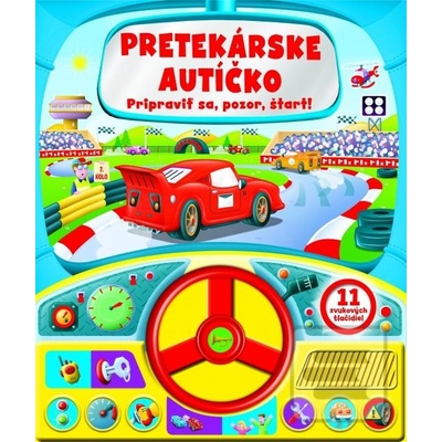 Závodné auto - zvuková knižka s volantom