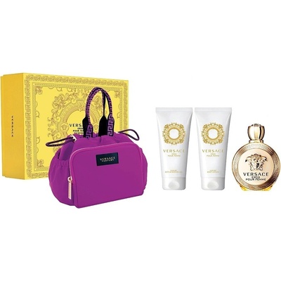 Versace Eros Pour Femme Set - EDP 100 ml + sprchový gel 100 ml + telové mlieko 100 ml Dárková sada