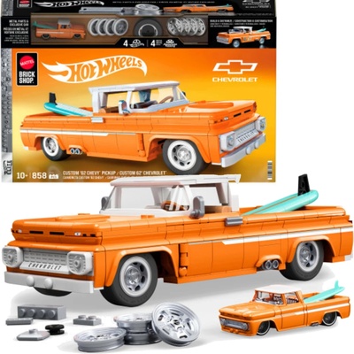 Mattel Brick Shop Hot Wheels Elite Series Chevrolet Custom '62 Chevy Pickup, JFT20