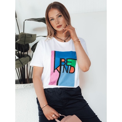 Dstreet Dámske tričko KINDBE RY2614 white