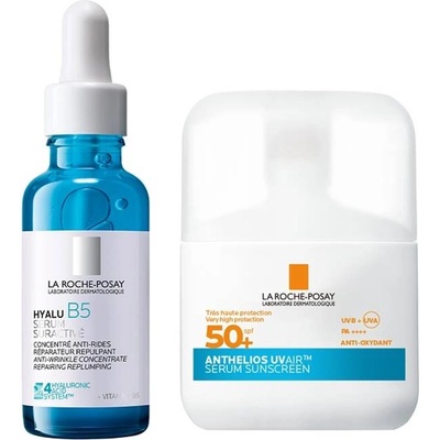 La Roche-Posay Комплект - Серум Hyalu B5 и Слънцезащитен серум, 30 + 50 ml