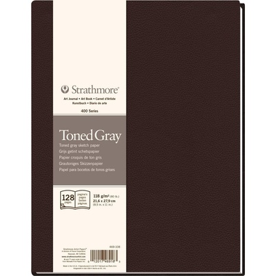Strathmore Serie 400 Toned Gray Hardbound Book Скицник 64 28 x 22 cm 118 g (P469-108-4)