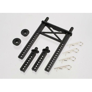  Body mount, rear/ body mount posts, front (2)/body washer, r, TRX7315 (TRX7315)