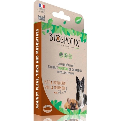 BIOGANCE Обезопасителен нашийник BIOGANCE Biospotix Small dog S-M с репелентен ефект 38 см