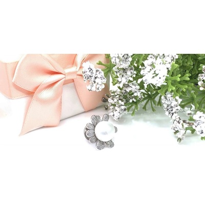 Jan Kos Jewellery stříbrná brož s perlou 12115529