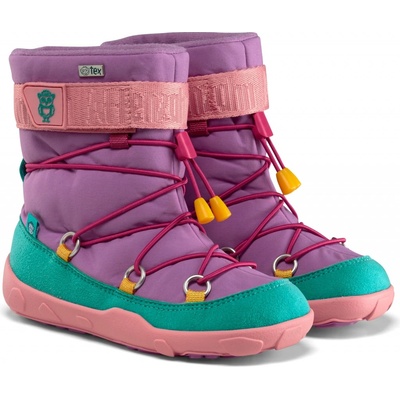 Affenzahn Snow Boot Vegan Owl zimní barefoot boty Purple