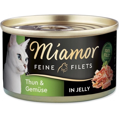 Miamor Feine Filets jelly tuňák & zelenina 6 x 100 g