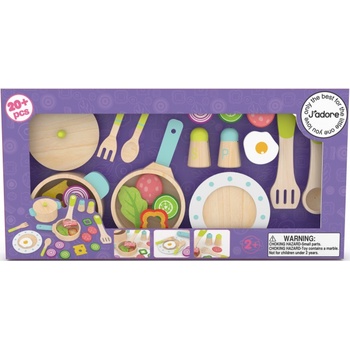 Jadore Готварски комплект Jadore - Дървен, 22 части (JD840709)