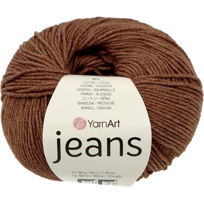 YarnArt Jeans 70 tmavohnedá