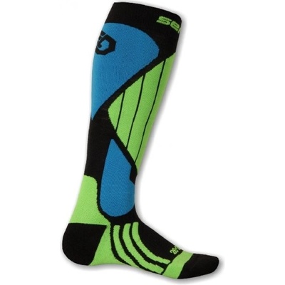 Sensor SNOW PRO ponožky černá/zelená/modrá
