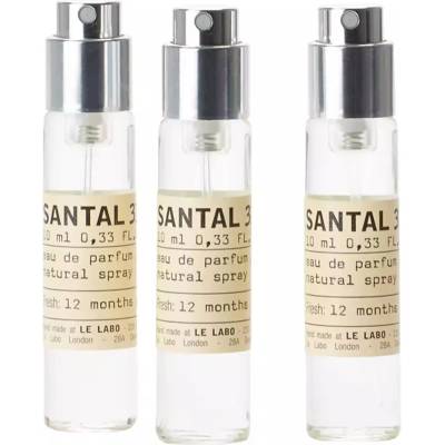SANTAL 33 TRAVEL TUBE REFILL 3x10ml - Унисекс подаръчен комплект за път с мини парфюми за презареждане - Santal 33