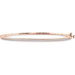 SAVICKI Гривна Bangle, розово злато 585, бял диамант, 1, 9 мм