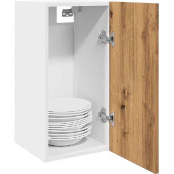 vidaXL Висящ шкаф "Lyon", дъб Artisan, 30x31x60 см, инженерно дърво (856102)