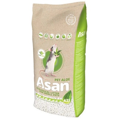 Asan Pet Aloe podstielka pre hlodavce 42 L
