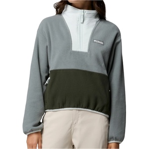 Columbia Дамски поларен пуловер Columbia Women's Sequoia Grove II Half Zip Fleece Fleece jumper - Sedona Sage / Greenscape / Tea Light - размер XS (105-7604-0411)